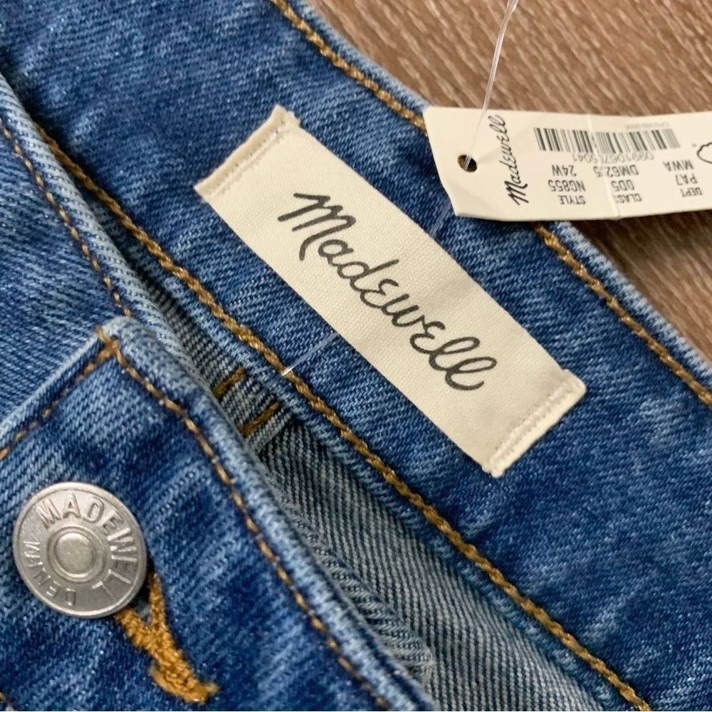 Madewell womens blue curvy perfect vintage straight jeans 24W NEW - Picture 9 of 12